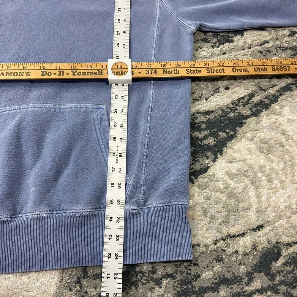 Nike Sportswear Hoodie Womens Medium Blue Fleece‎ Lined Swoosh Logo Drawstring